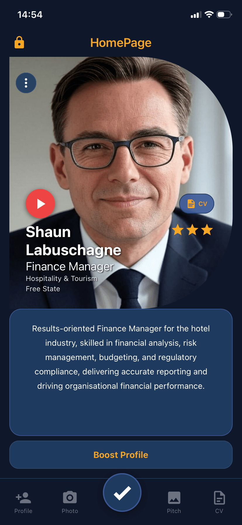 Candidate profile