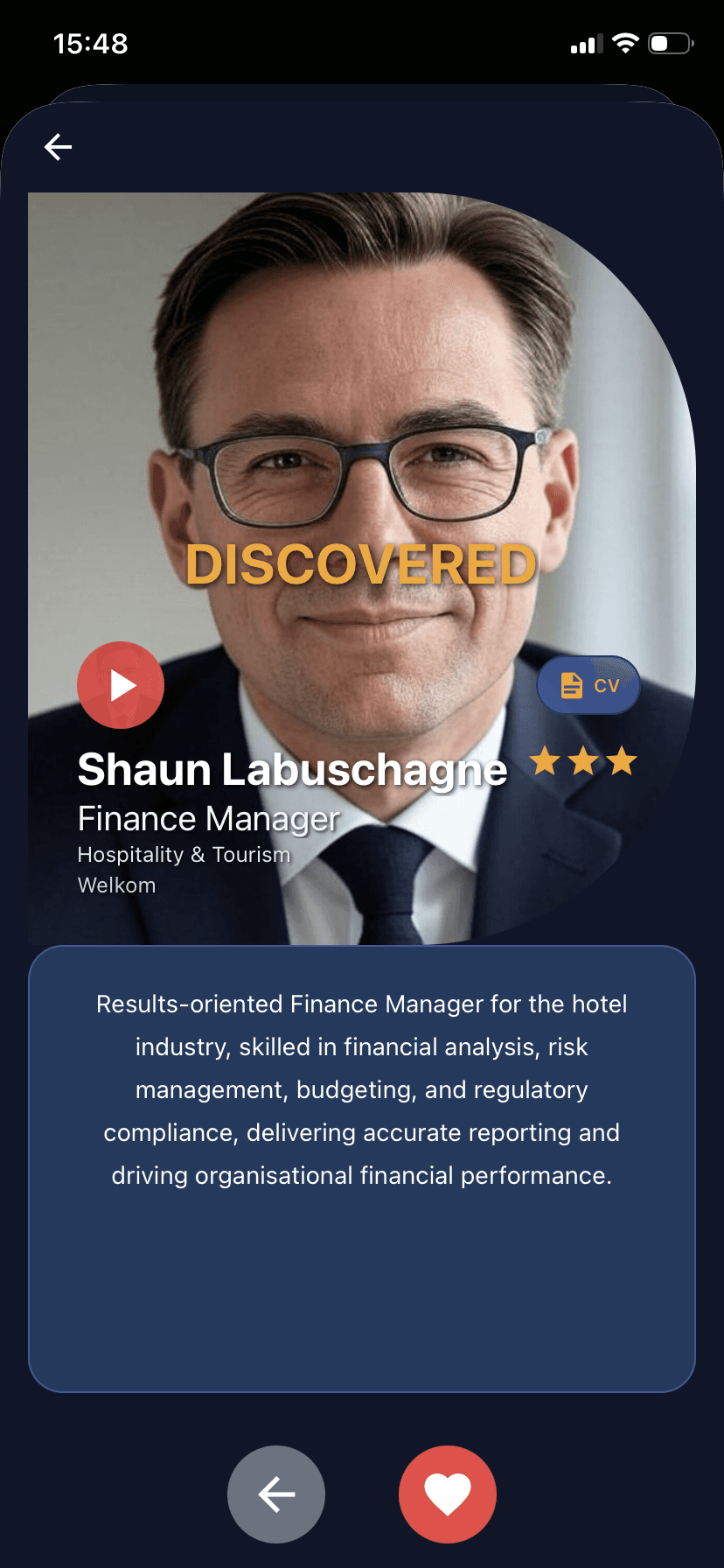 Discovered candidate
